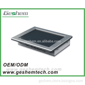 10.2 Inch touch Panel Fanless Embedded Industrial PC With RS485/RS232